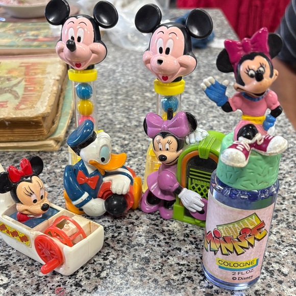 Disney Other - Vintage Disney Mickey and Minnie Colorful Figurine Collection